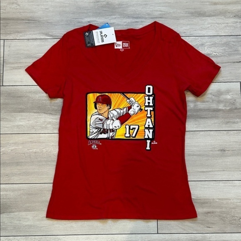 New Era MLB Angels women's short sleeve tee NWT size medium